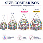 Grandma's Garden Butterfly Holographic Acrylic Suncatcher