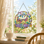Grandma's Garden Butterfly Holographic Acrylic Suncatcher