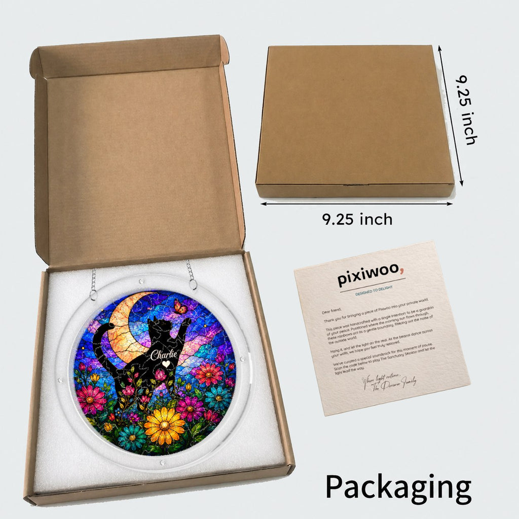 Pixiwoo gift box packaging with 9.25 inch size for the puzzle suncatcher