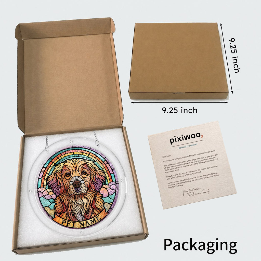 Pixiwoo gift box packaging with 9.25 inch size for the puzzle suncatcher