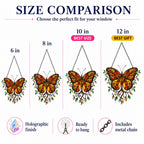 Monarch Butterfly Tree of Life Holographic Acrylic Suncatcher