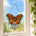 Monarch Butterfly Tree of Life Holographic Acrylic Suncatcher