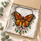Monarch Butterfly Tree of Life Holographic Acrylic Suncatcher