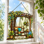 Autumn Tree of Life Crescent Moon Holographic Acrylic Suncatcher