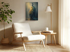 Peacock Canvas Wall Art Moody Peacock Painting