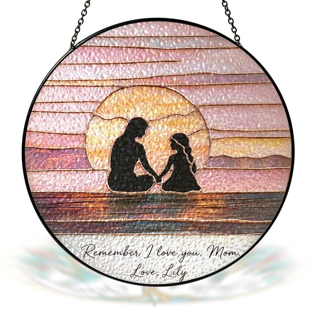 Personalized Mother’s Day Suncatcher Gift, Custom Name Mom Sun