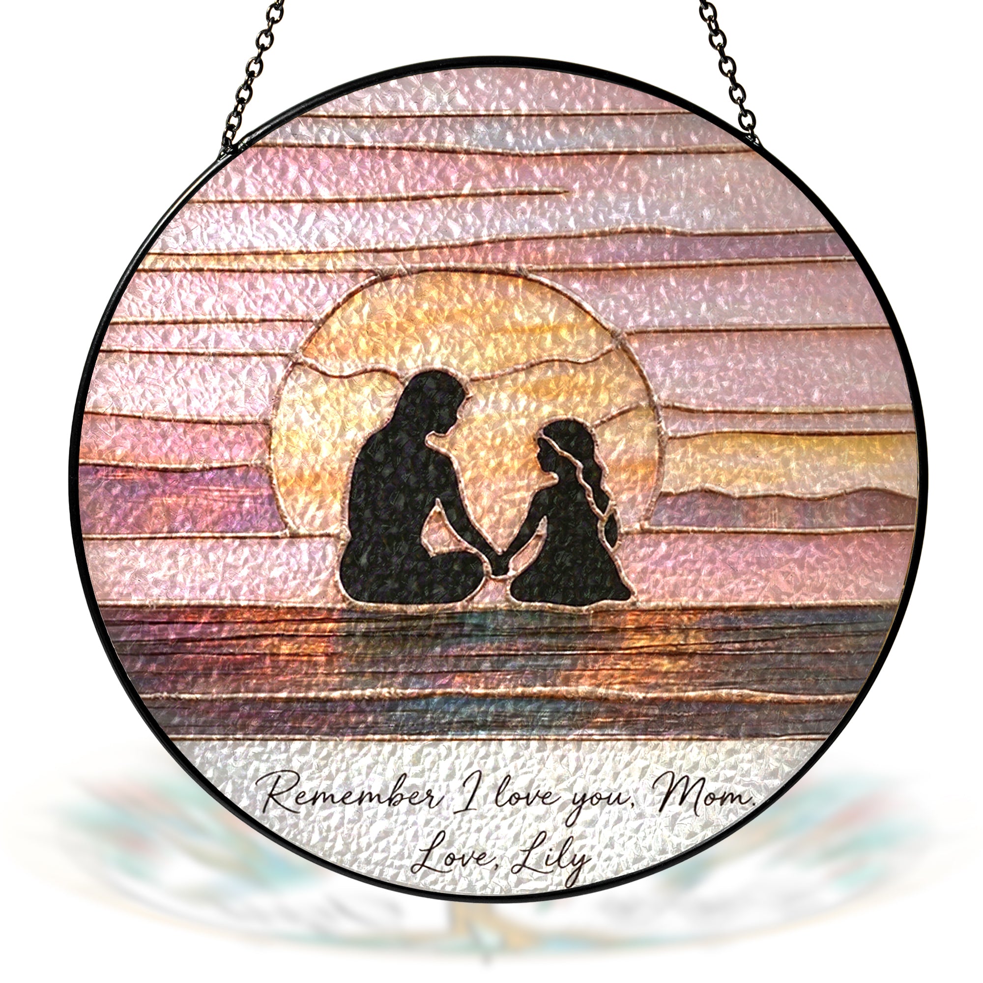Personalized Mother’s Day Suncatcher Gift, Custom Name Mom Sun