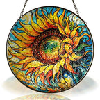 Sunflower Stained Glass Suncatcher