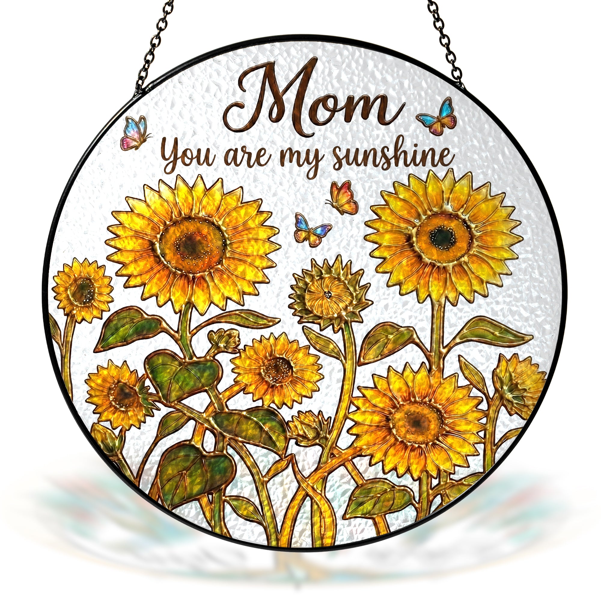 Mom Sunshine Stained Glass Suncatcher