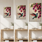 Hummingbird Canvas Wall Art Stained Glass Prints