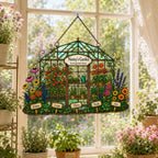Personalized Nanny's Garden Greenhouse Holographic Acrylic Suncatcher
