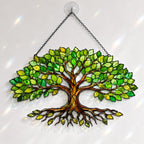 Green Tree of Life Holographic Acrylic Suncatcher