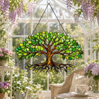 Green Tree of Life Holographic Acrylic Suncatcher