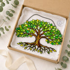 Green Tree of Life Holographic Acrylic Suncatcher