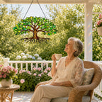 Green Tree of Life Holographic Acrylic Suncatcher