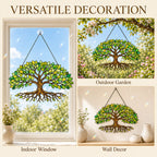 Green Tree of Life Holographic Acrylic Suncatcher