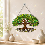 Green Tree of Life Holographic Acrylic Suncatcher