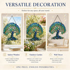 Personalized NANA Sea Turtle Tree of Life Holographic Acrylic Suncatcher