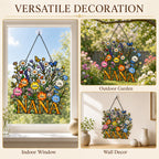 Personalized NANA Wildflower Holographic Acrylic Suncatcher