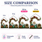 Personalized Grandma's Garden Rose Arch Holographic Acrylic Suncatcher