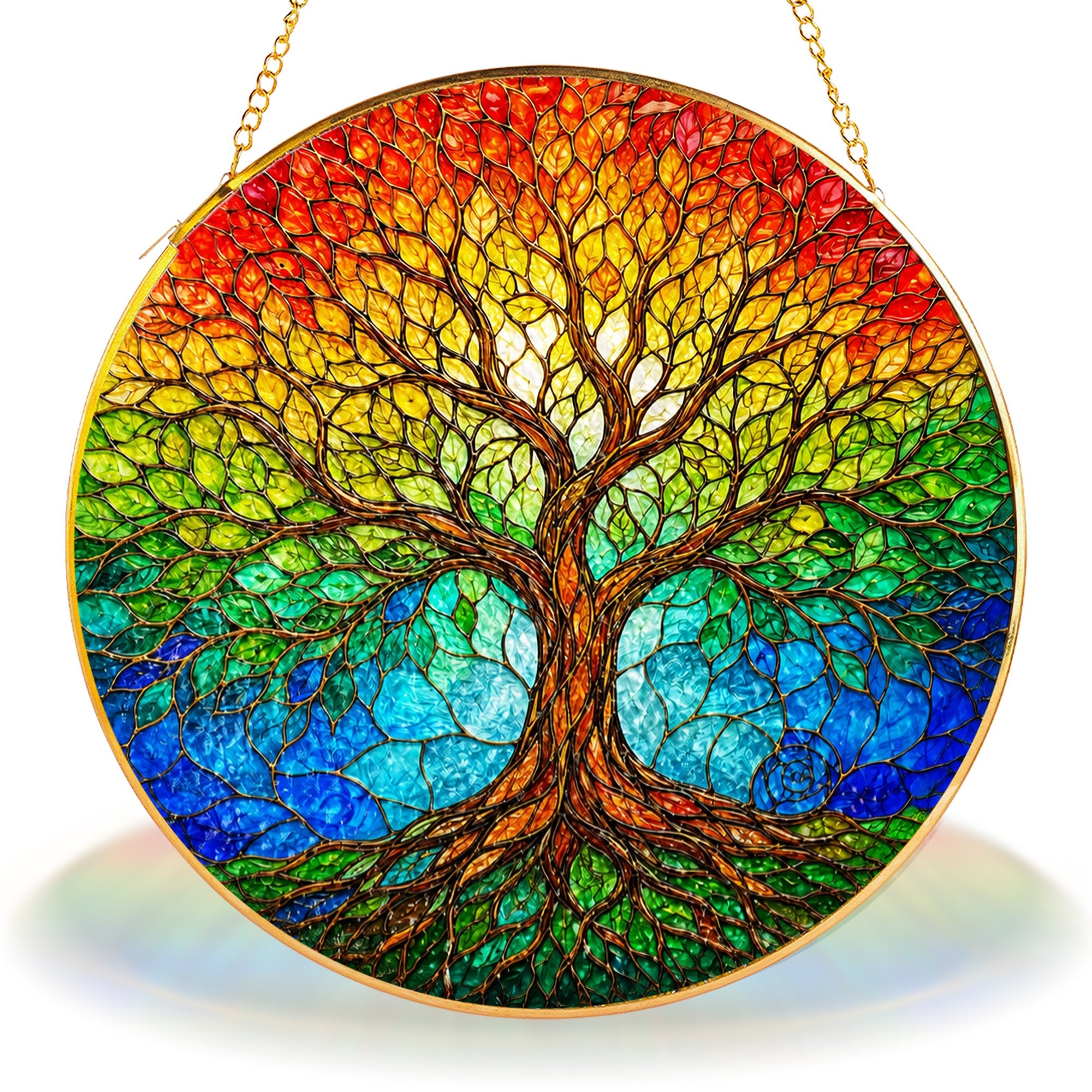 Tree of Life Stained Glass Suncatcher