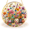 Wildflower Bouquet Stained Glass Suncatcher