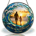 Personalized Dad Suncatcher with Photo - Father's Day Gift from Daughter