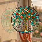 Personalized Hummingbird Tree of Life Memorial Suncatcher