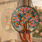 Personalized Hummingbird Tree of Life Memorial Suncatcher