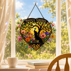 Personalized Nana's Garden Wolf Holographic Acrylic Suncatcher