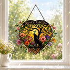 Personalized Nana's Garden Wolf Holographic Acrylic Suncatcher