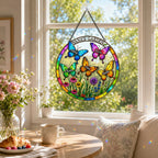 Personalized Nana's Garden Butterfly Holographic Acrylic Suncatcher