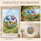 Personalized Nana's Garden Butterfly Holographic Acrylic Suncatcher