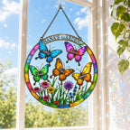 Personalized Nana's Garden Butterfly Holographic Acrylic Suncatcher