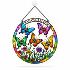 Personalized Nana's Garden Butterfly Holographic Acrylic Suncatcher