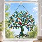 Cardinal Tree of Life Holographic Acrylic Suncatcher