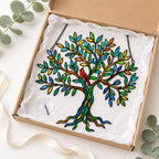 Cardinal Tree of Life Holographic Acrylic Suncatcher