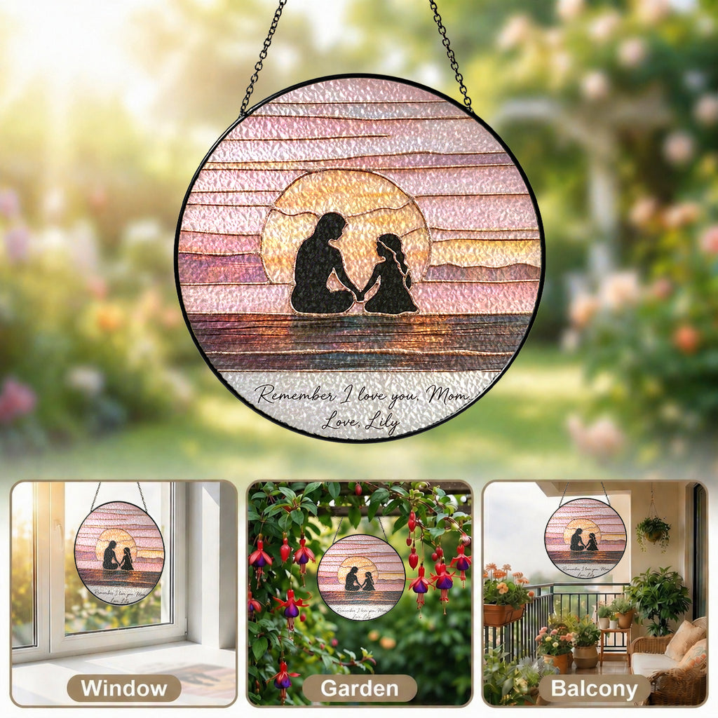 Personalized Mother’s Day Suncatcher Gift, Custom Name Mom Sun