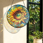 Sunflower Stained Glass Suncatcher