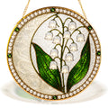 Lily of the Valley Pearl Stained Glass Suncatcher