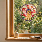 Personalized Golden Sunflower Suncatcher