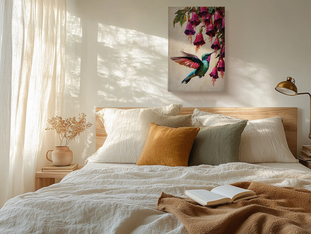 Hummingbird Canvas Wall Art Stained Glass Prints