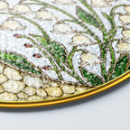 Lily of the Valley Stained Glass Suncatcher – Crescent Moon