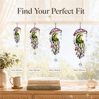Frog & Mushroom Umbrella Holographic Acrylic Suncatcher