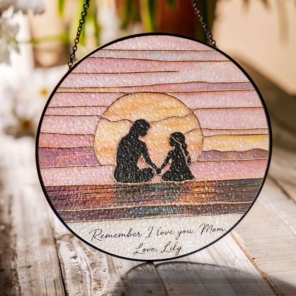 Personalized Mother’s Day Suncatcher Gift, Custom Name Mom Sun