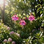 Personalized Pink Fuchsia Flower Holographic Acrylic Suncatcher