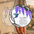 Personalized Wisteria Memorial Suncatcher