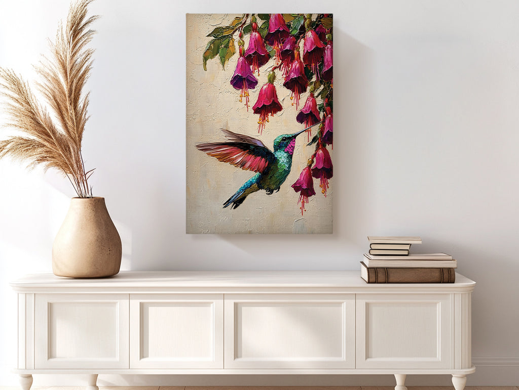 Hummingbird Canvas Wall Art Stained Glass Prints
