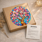 Cherry Blossom Stained Glass Suncatcher