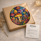 Mushroom Stained Glass Suncatcher